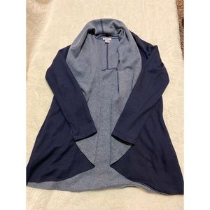 Barney’s New York - navy drape cardigan